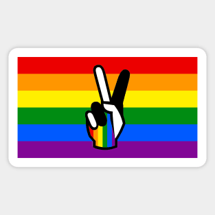 Pride Rainbow Flag for Celebration of Diversity of LGBT for Pride & Acceptance Sticker